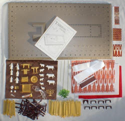 Photo of pieces included intabernacle model kit.
