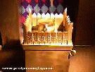 Color photo of recreation of tabernacle, view of altar of incense from 'Great Passion Play' copyright Elna M. Smith Foundation.