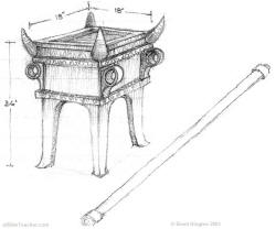 Brent Kington rendering of the altar of incense